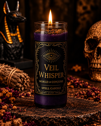 Veil Whisper Candle & Oil Duo for Spirit Communication | Ancestral Messages & Psychic Sight