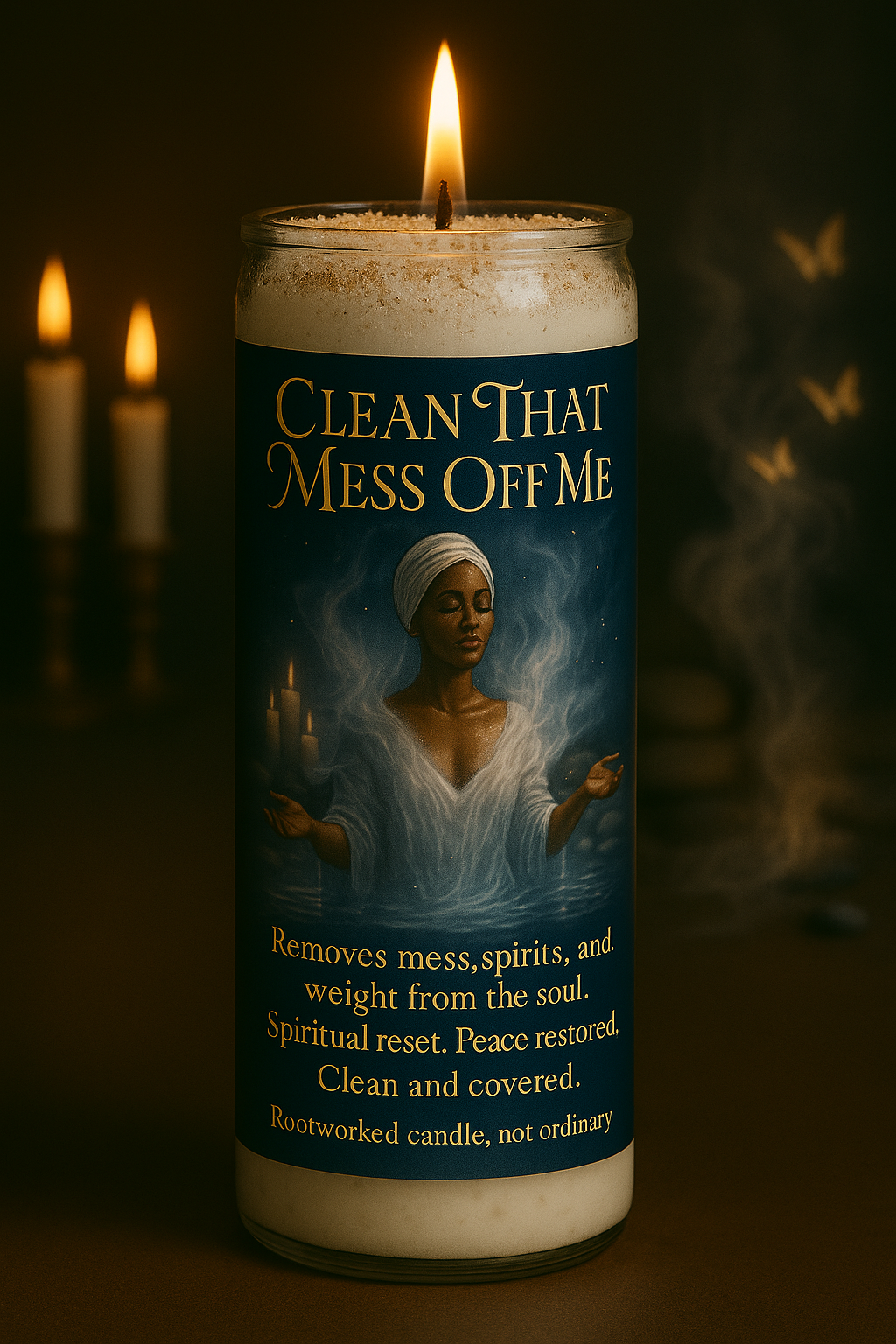 Clean That Mess Off Me | Uncrossing | Energy Cleansing | Spiritual Reset | Rootworked Candle