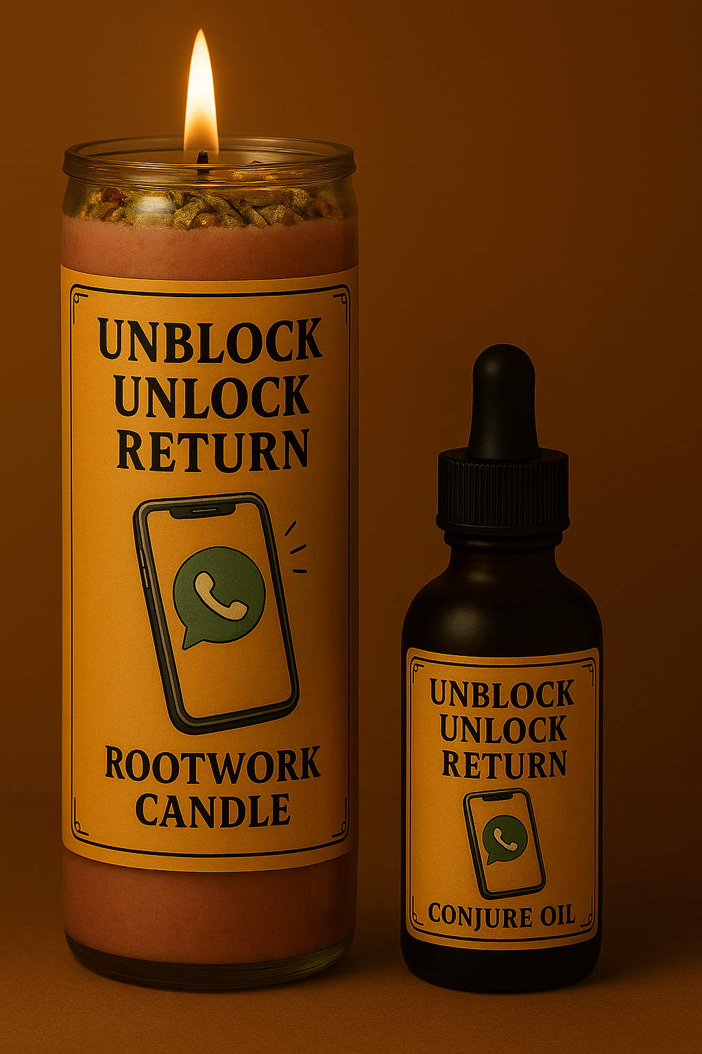 Unblock, Unlock, Return Candle | Contact Me Now Spell | Rootwork Conjure for Blocked Communication