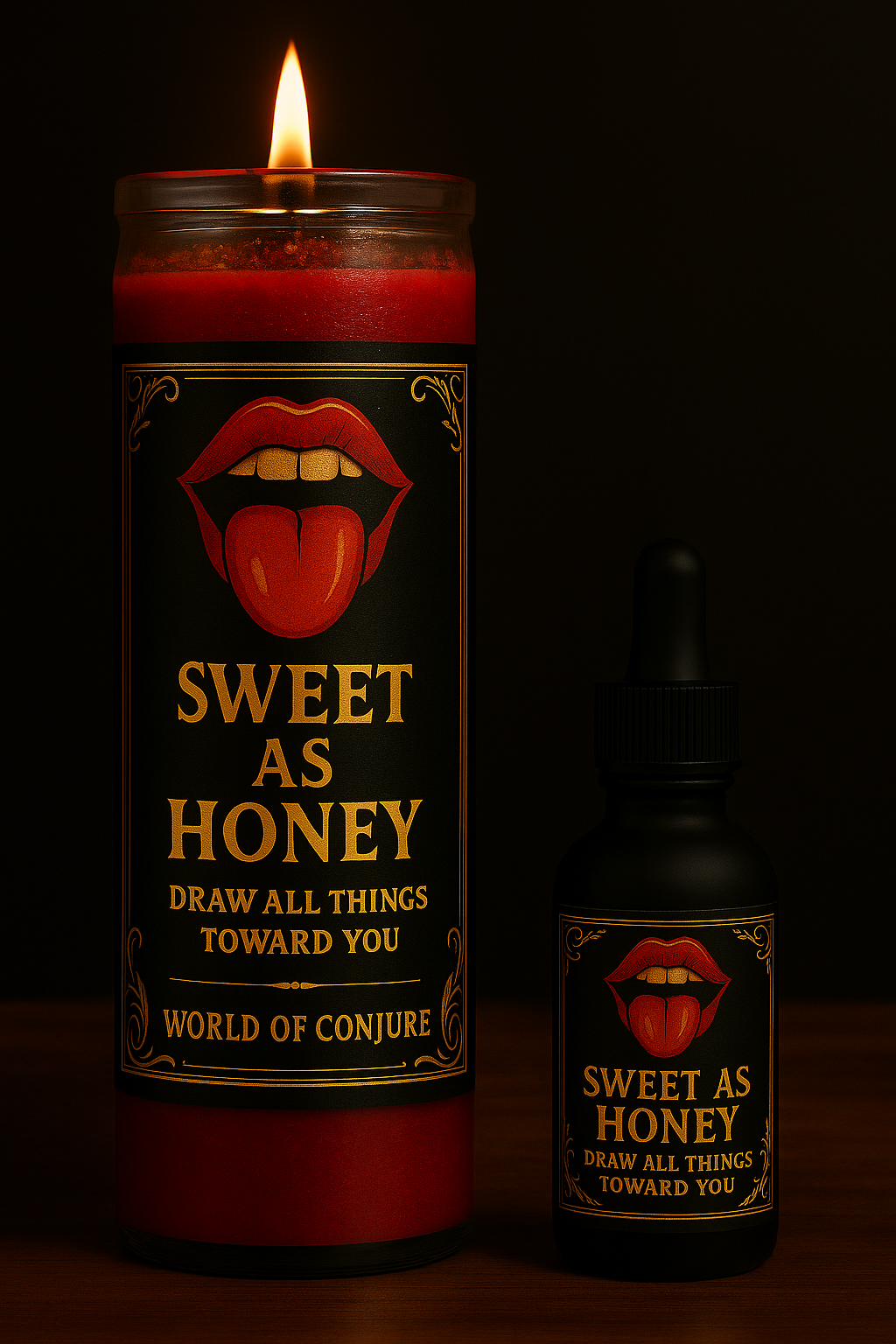 Sweet As Honey | Attraction | Magnetism | Influence | Fixed Conjure Candle Duo
