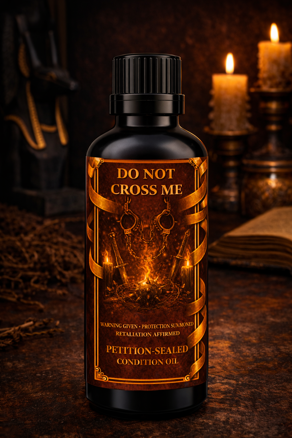 Do Not Cross Me Condition Oil | Warning • Protection • Retaliation | Petition-Sealed Rootwork Oil