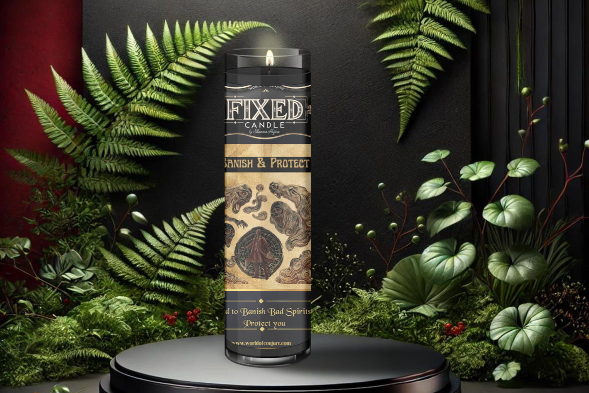 Banish Bad Spirit and Protect Candle | Remove Spirits | Block Crossed Energy | Fixed Spell Candle