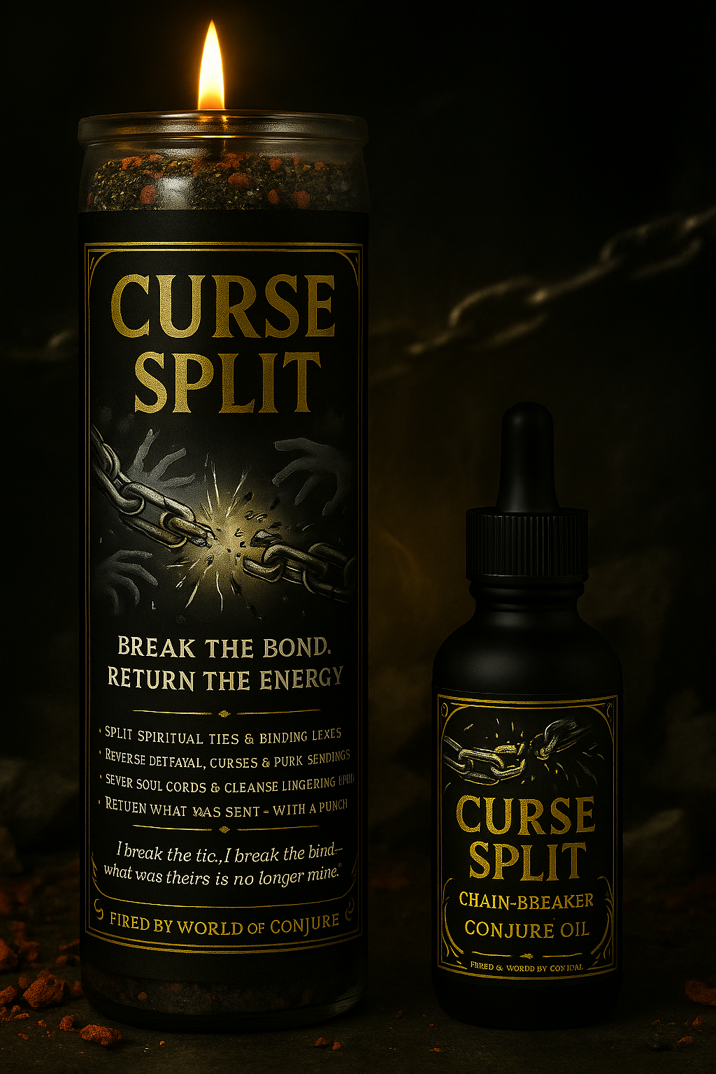 Curse Split | Unbind & Return-to-Sender | Break Hex Chains | Fixed Conjure Candle Duo
