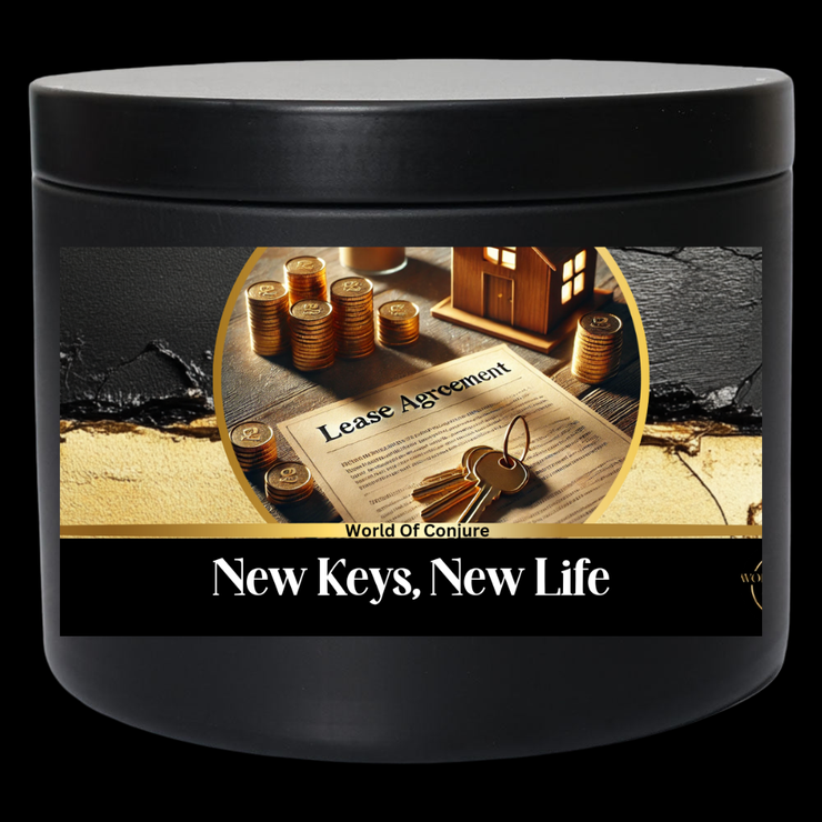 New Keys, New Life – New Blessings | New Home | New Keys Conjure Candle