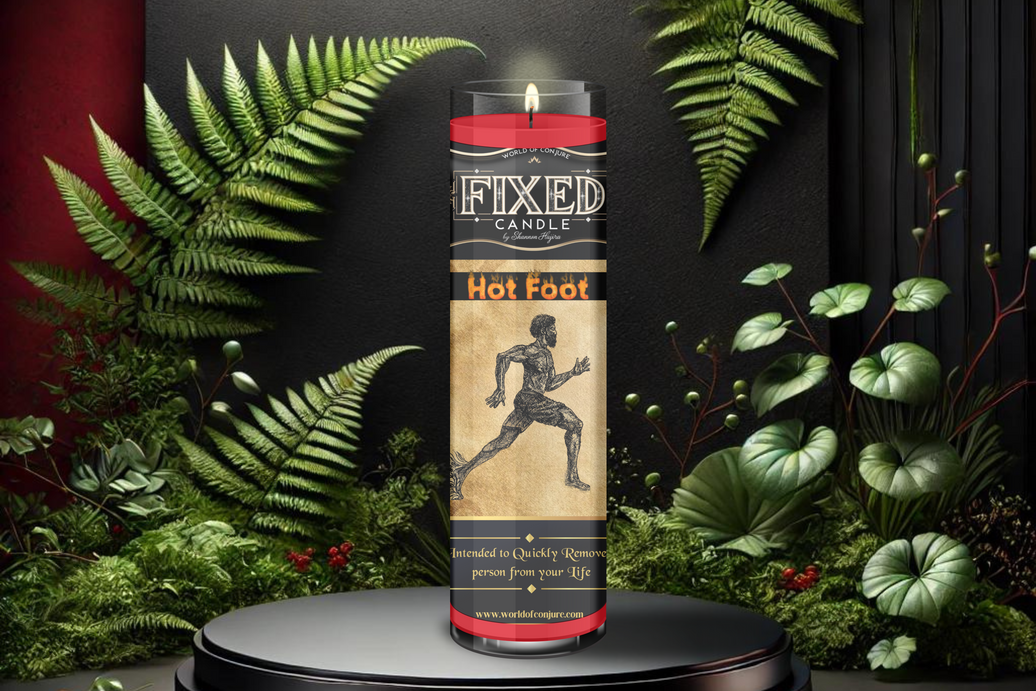 Hot Foot Candle | Hot Foot, Remove Enemies, Drive Folks Away | Fixed Dressed 7 Day Glass Candle