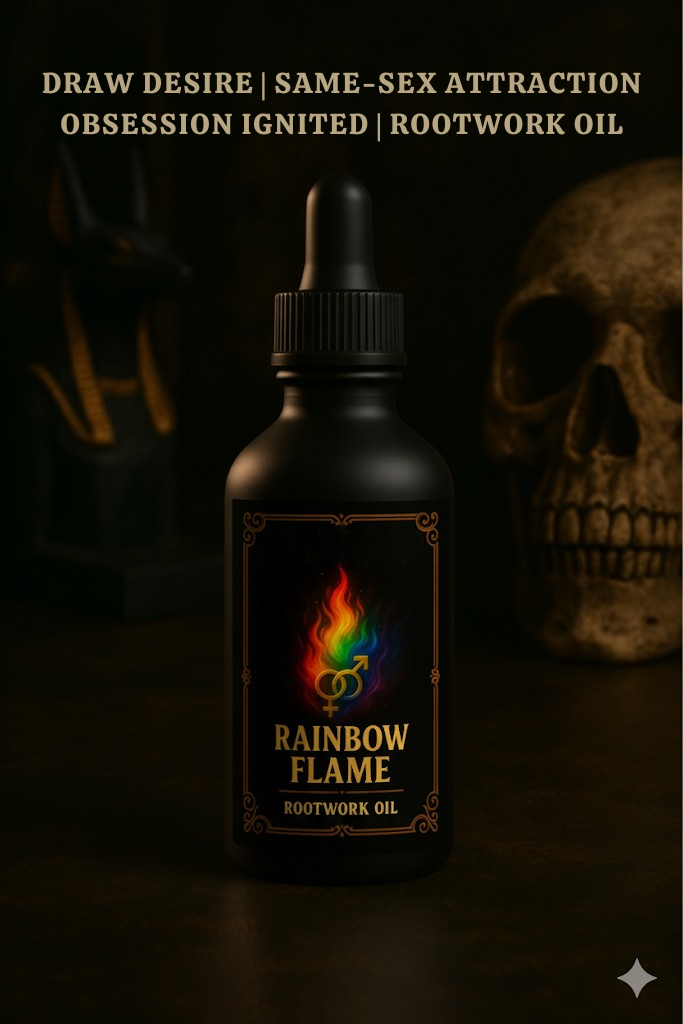 Rainbow Flame Rootwork Oil | Draw Desire | Same-Sex Attraction | Rootwork Oil