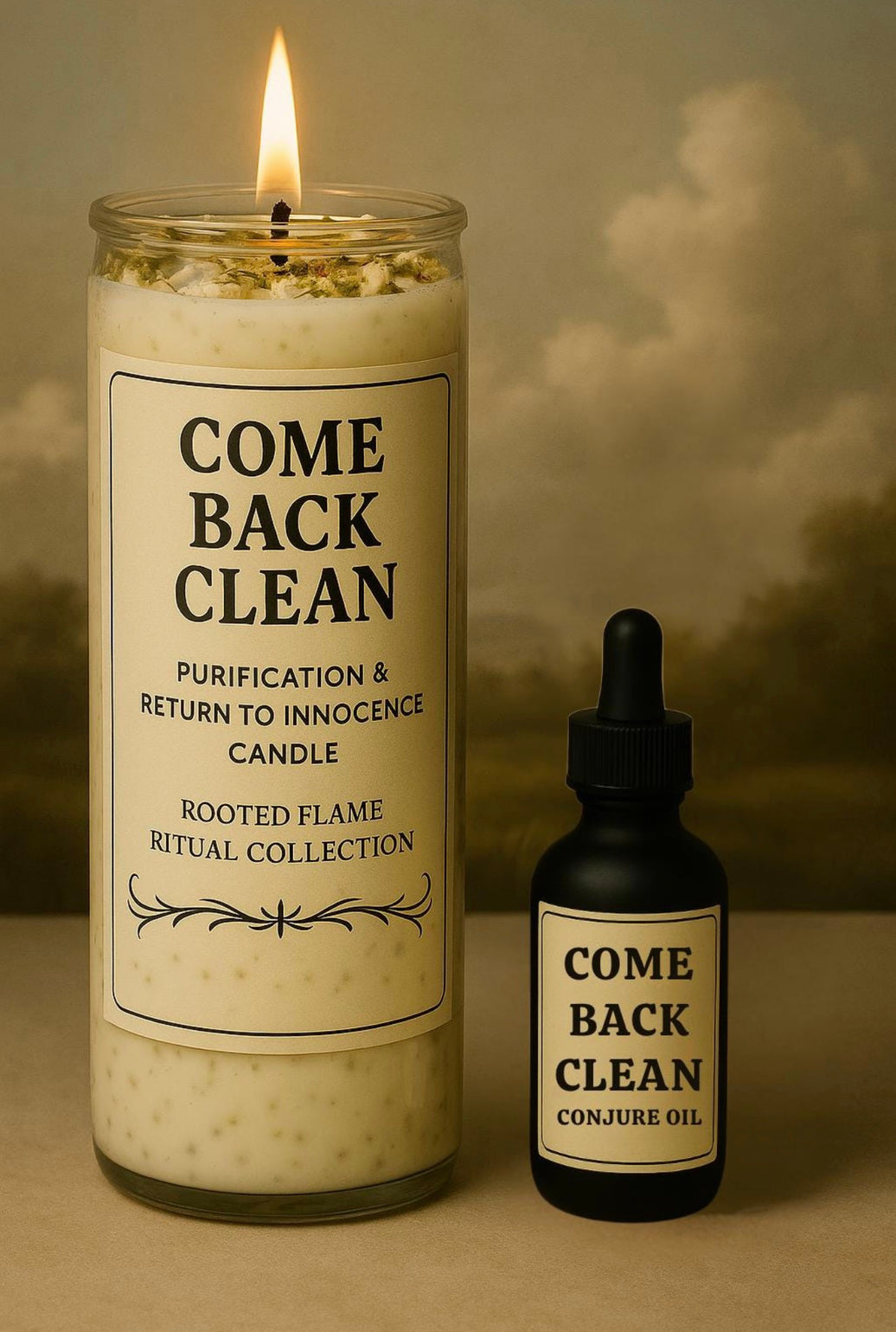 Come Back Clean Candle & Oil Duo for Reconciliation | Remove Negative Ties