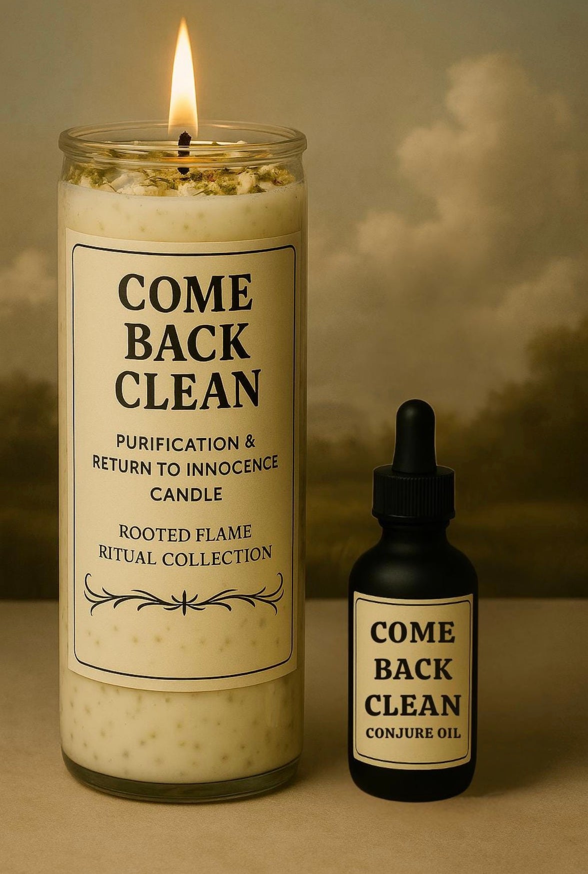 Come Back Clean Candle & Oil Duo for Reconciliation | Remove Negative Ties