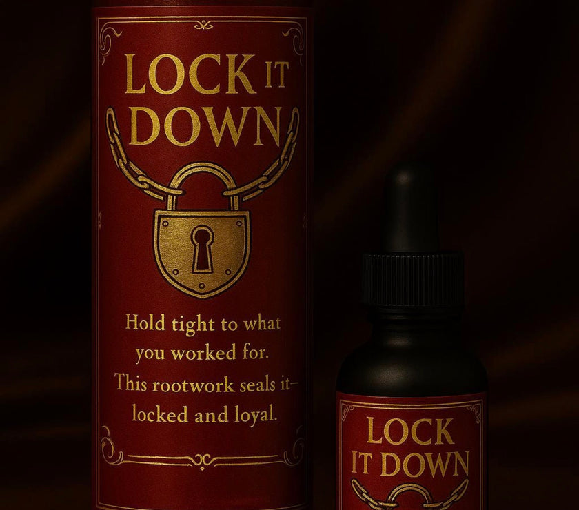 Lock It Down Candle & Oil Duo for Commitment & Spiritual Binding | Hold What’s Yours