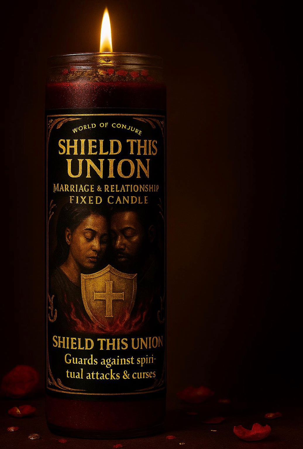 Shield This Union | Marriage and Relationship Protection | Break Curses & Guard Love | Fixed Conjure Candle | 7 Day Fixed Spell Candle