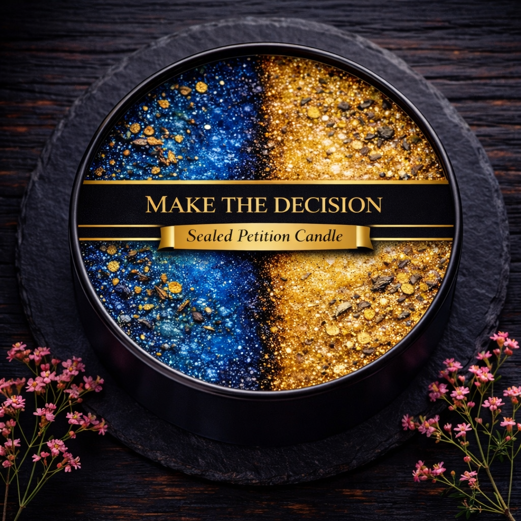 Make The Decision | Sealed Petition Conjure Candle | Favorable Outcomes • Choices • Agreement Work