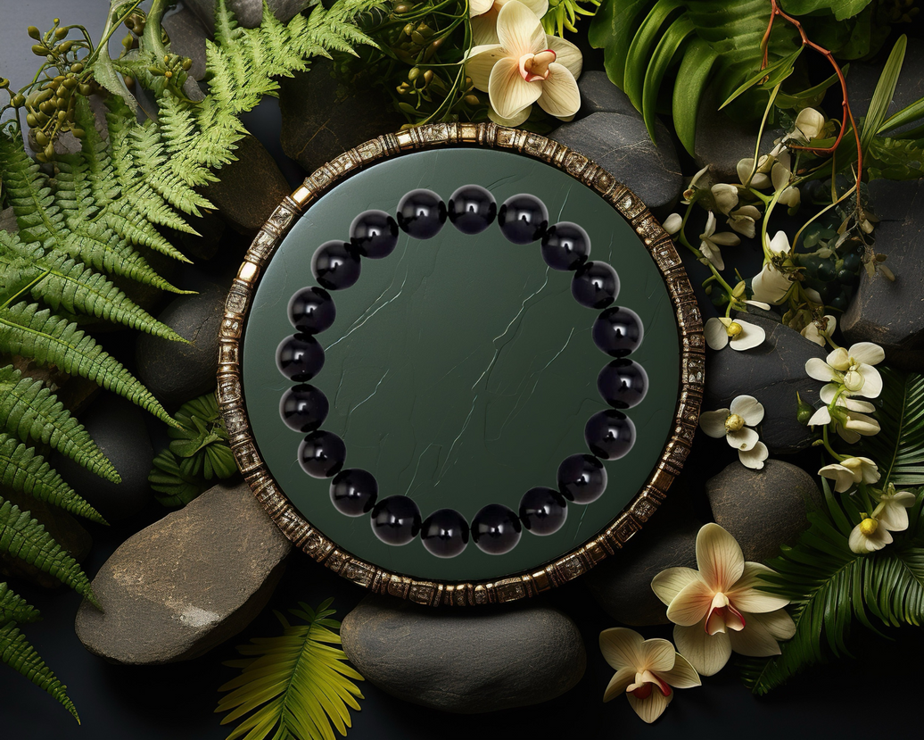 8 mm Black Tourmaline Bracelet