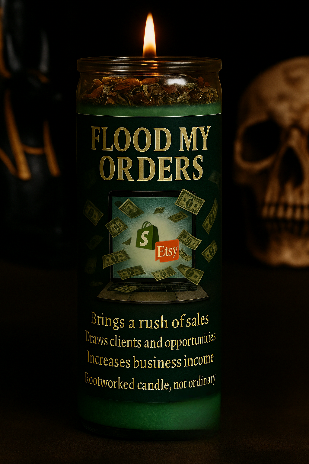 Flood My Orders | Sales, Business Attraction, Client Flow | Rootworked Candle