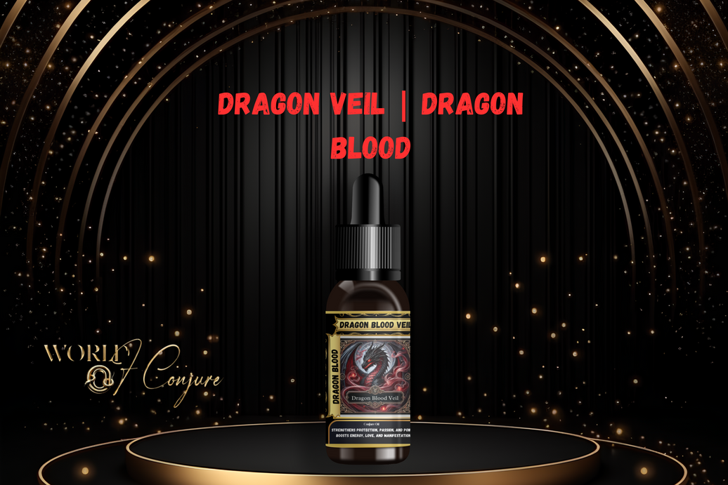 Dragon Veil Condition Oil | Dragon’s Blood Ritual Oil for Protection, Power & Uncrossing