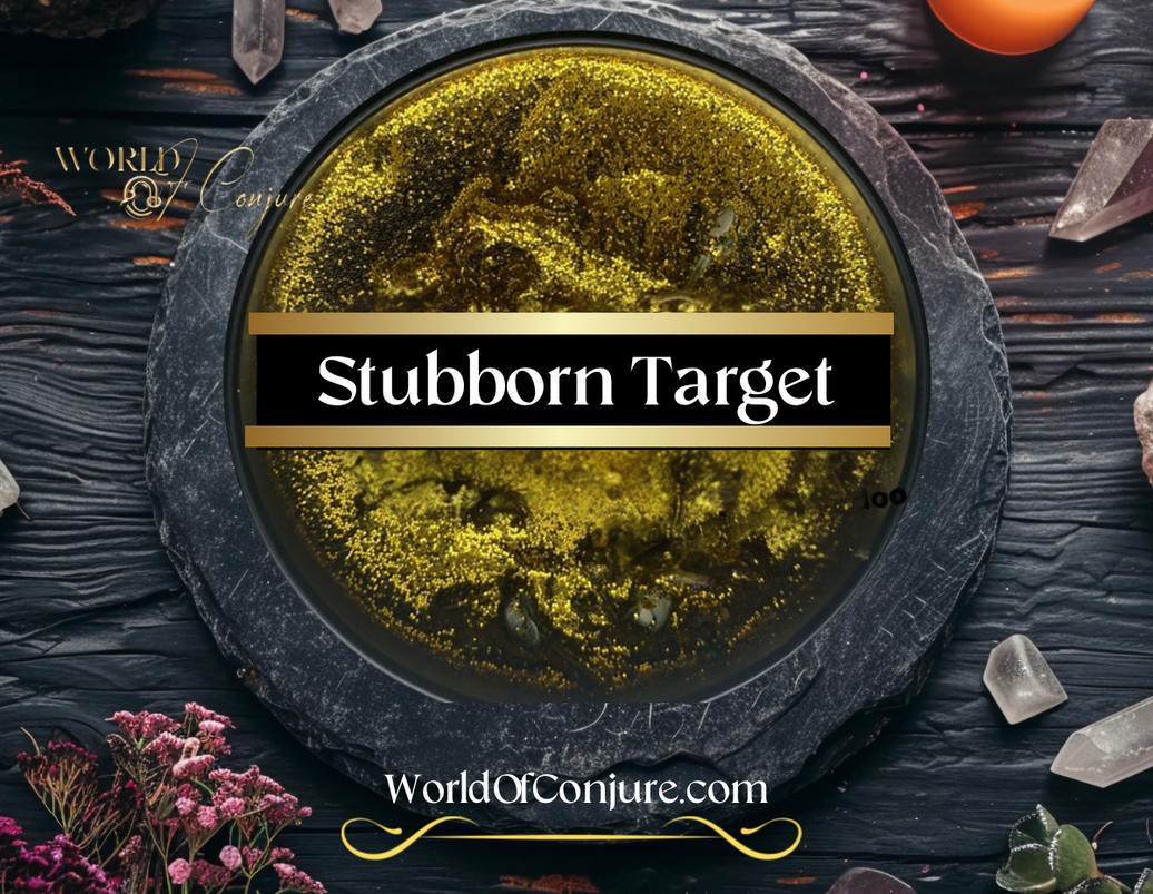 Stubborn Target Candle | Domination & Resistance Breaker  & Control the Outcome | Fixed Hoodoo Ritual Candle