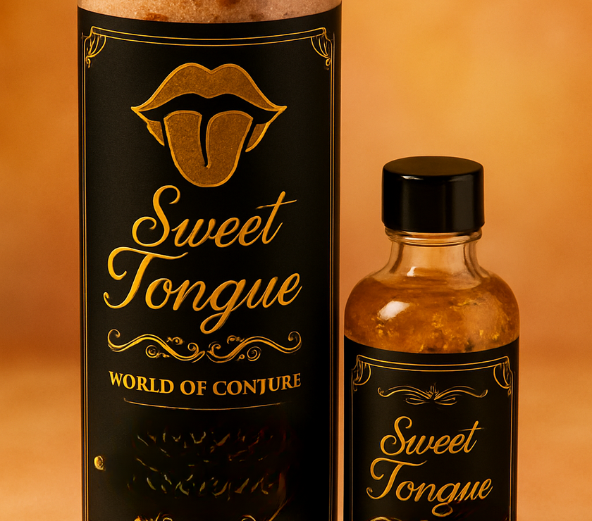 💋 Sweet Tongue Candle & Oil Duo for Persuasion & Influence | Speak It, Get It, Keep It