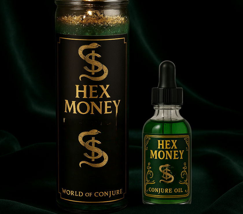 💰 Hex Money Candle & Oil Duo for Cursed Finances | Uncross, Reverse & Reclaim Wealth