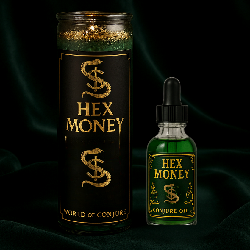 💰 Hex Money Candle & Oil Duo for Cursed Finances | Uncross, Reverse & Reclaim Wealth