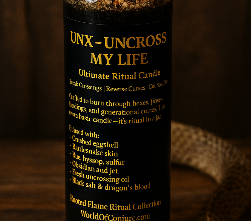 UNX | Uncross My Life Ultimate Rootwork Candle | Break Crossings, Curses & Soul Ties
