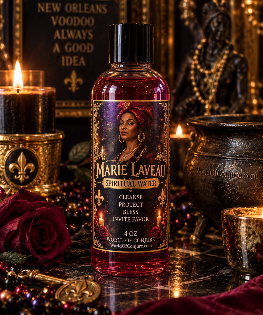 Marie Laveau Spiritual Water | Cleanse • Protect • Bless • Invite Favor  Spiritual Water