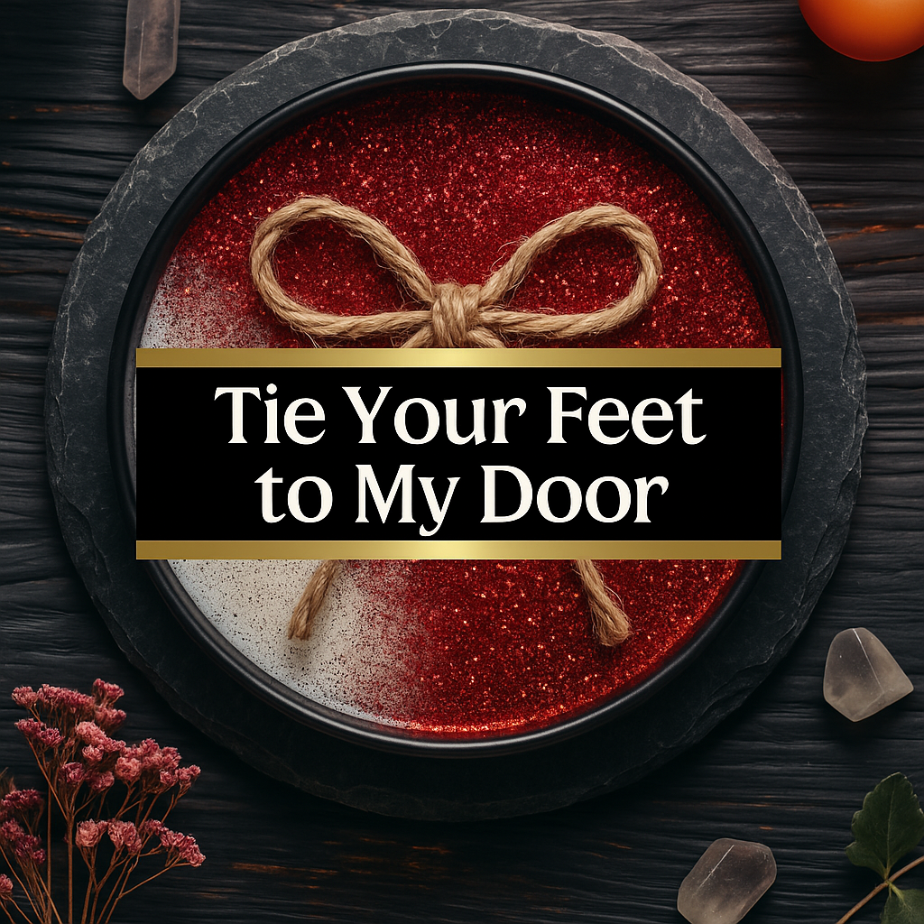 Tie Your Feet to My Door | Lover Return • Pull-In • Stay-Home Work | Rootwork Candle