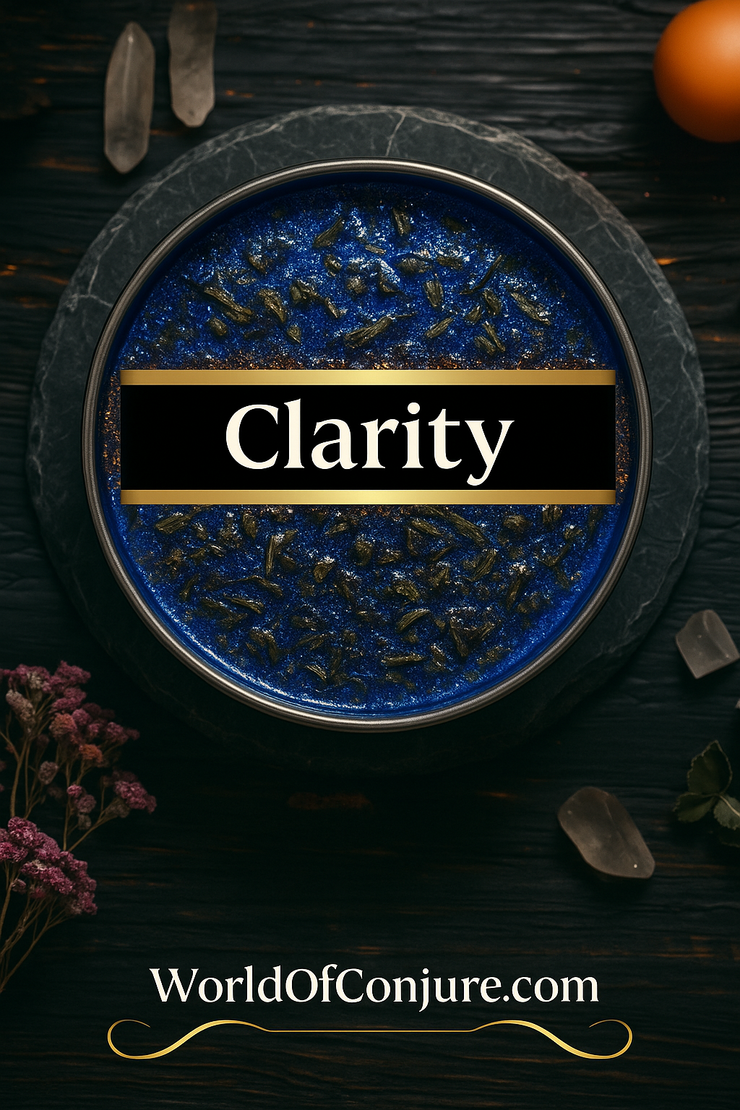 Clarity Candle | Clear Confusion | Truth, Focus & Mental Sharpness | Fixed Rootwork Candle