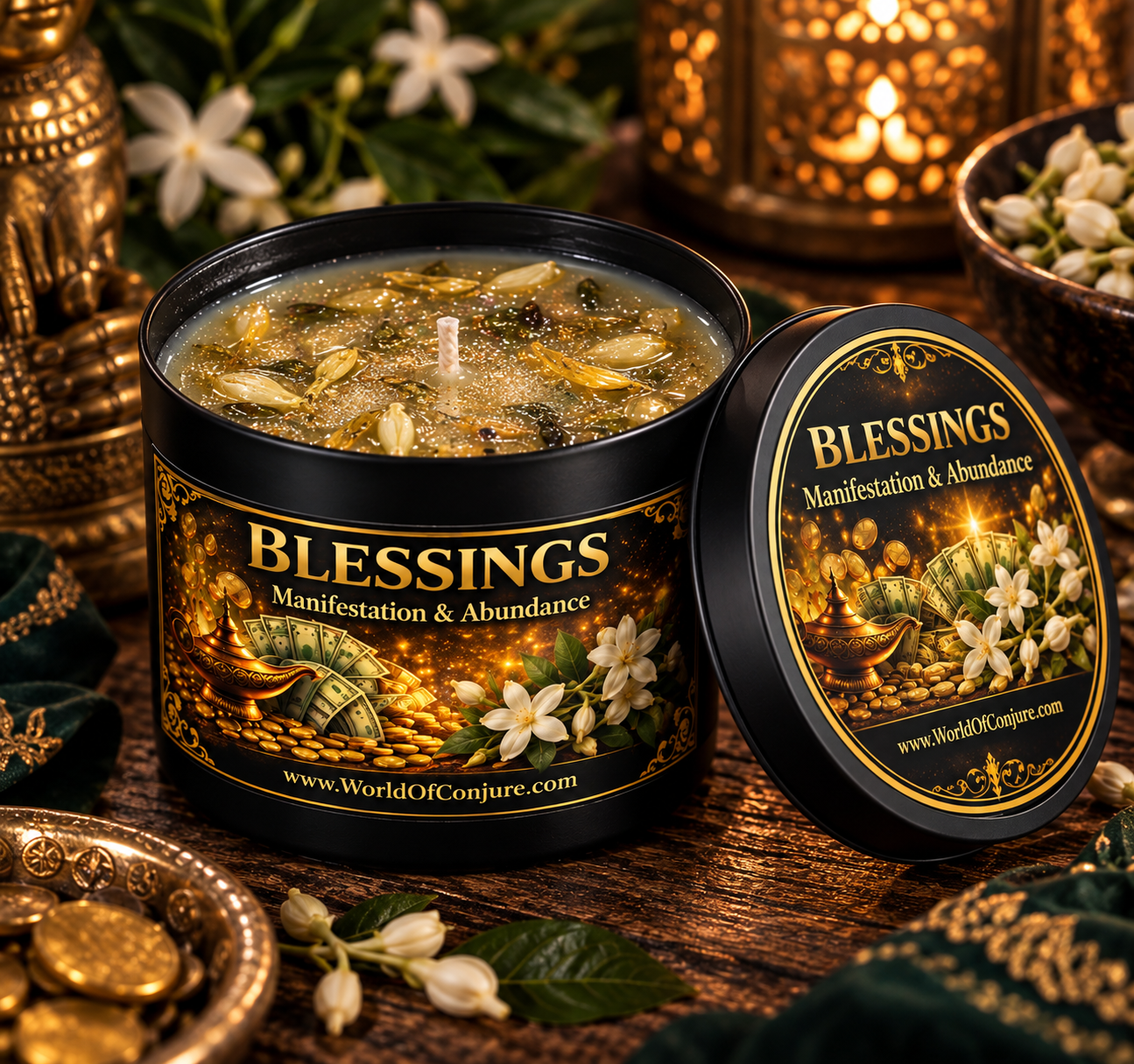 Blessings | Manifestation & Abundance | Conjure Candle