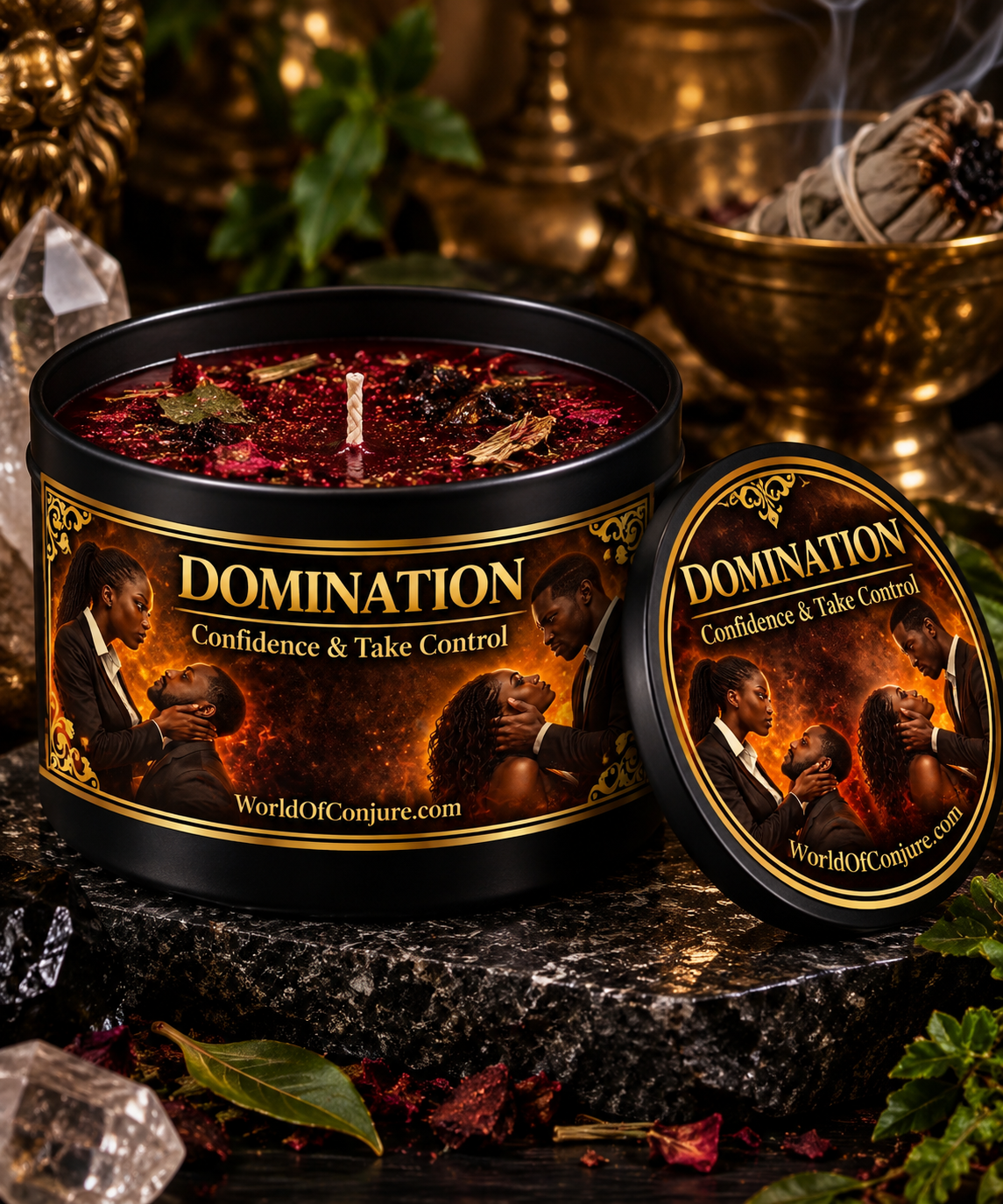 Domination | Dominate| Confidence & Take Control Spelled Candle