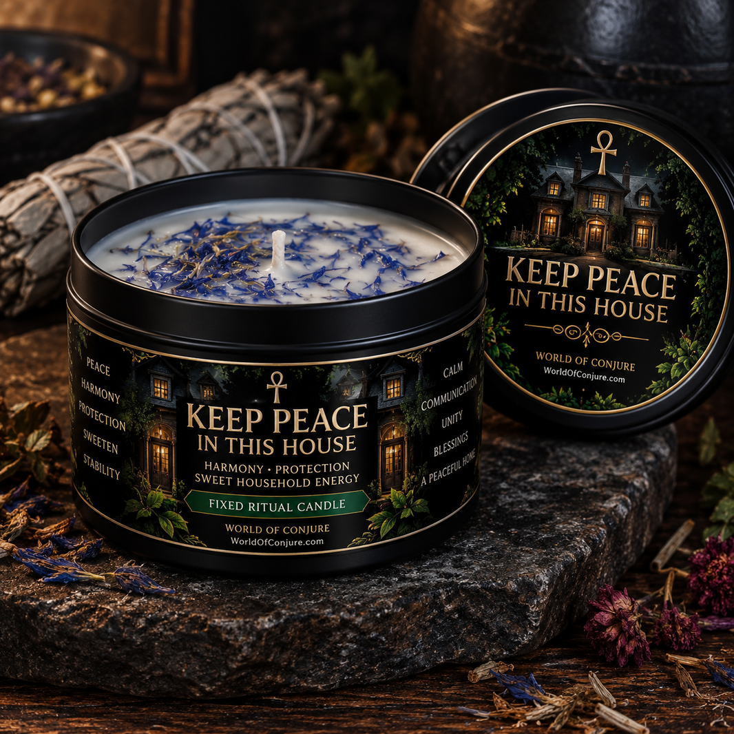 Vela ritual fija Peaceful Home